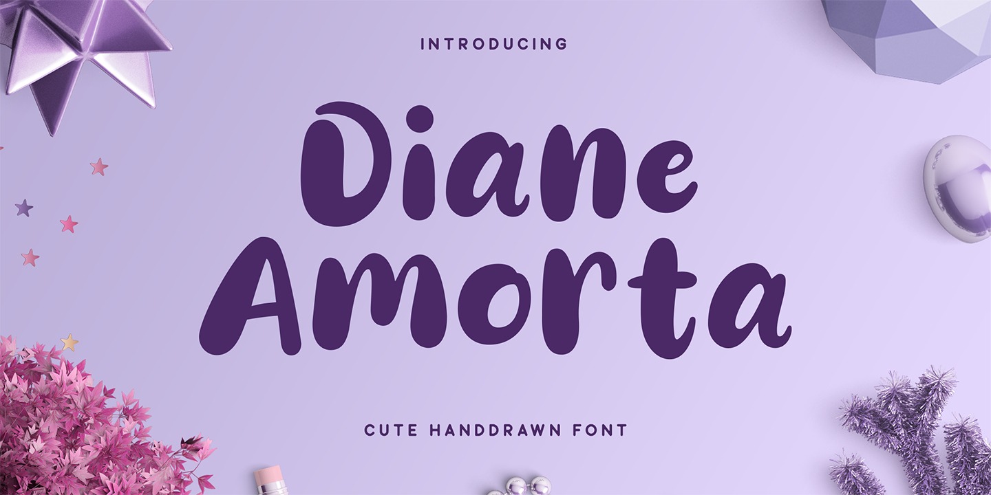Beispiel einer Diane Amorta-Schriftart